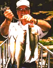 fishing at Hickory Hollow Resort